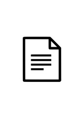 Files and Data Monoline Icon Set &ndash; Flat Outline Vector UI Icons