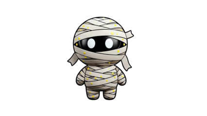 Cute Mummy Character Illustration