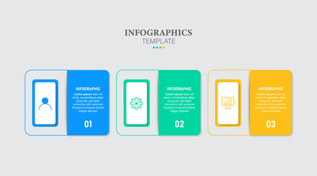 Creative concept for infographic with 3 steps, options, parts or processes. Business data visualization