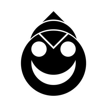 Hellowin logo minimalist and elegant black and white