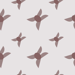 seamless pattern with abstract Hairy Keruing 