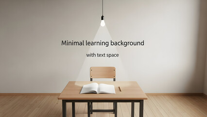 Minimalist learning environment with ample text space