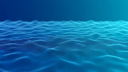 Serene ocean waves gently undulating on a calm sea surface with subtle ripples from a distant viewpoint