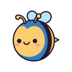 Obraz premium Adorable Cartoon Bee Illustration