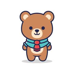 Cute Cartoon Bear Illustration