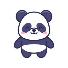 Fototapeta premium Adorable Cartoon Panda Illustration
