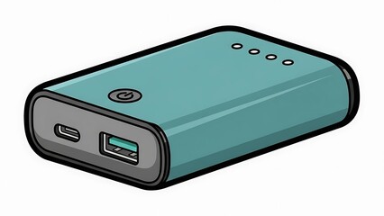 Portable Power Bank with USB Ports.