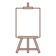 simple illustration of blank canvas