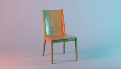 Fototapeta premium View of a Low-Poly 3D Rendered Object. Retro / Nostalgia / Time Warp. digital of a common object rendered in a stark low-poly 3D style with visible sharp geometric faces and flat shading. 
