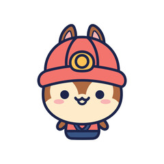 Cute Cartoon Squirrel Character Illustration