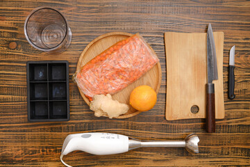 ingredients for vitamin orange and sea buckthorn tea