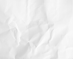 Obraz premium Paper background texture crumple wrinkle white pattern, torn newspaper abstract rough vintage wall parchment crease scrapbook coraboard, wrinkled aged crushed crumpled