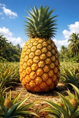 pineapple on the beach