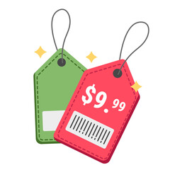 price tag  illustration for application design and ecommerce website design needs