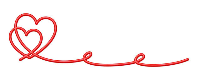 The one line symbol with red hearts.

