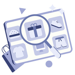 search product  illustration for application design and ecommerce website design needs