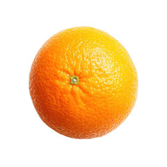 Vibrant Orange Fruit with Detailed Texture and Natural Lighting Isolated on Transparent Background