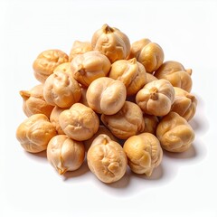 Pile of wholesome chickpeas against a clean backdrop highlighting natural nutrition