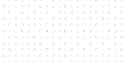 Seamless pattern with XO symbols