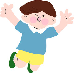 Obraz premium 신난 소년