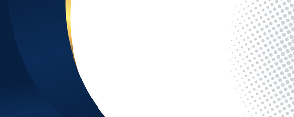 Abstract wave background with gold accent and halftone dots on white