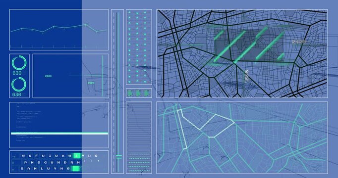 On alert, C2 dashboard showing beams sweeping, plotting route, updating gauges for operations
