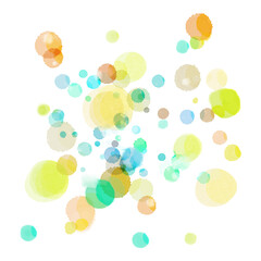 水彩の背景素材　円