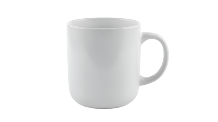 White Coffee Mug on White Background