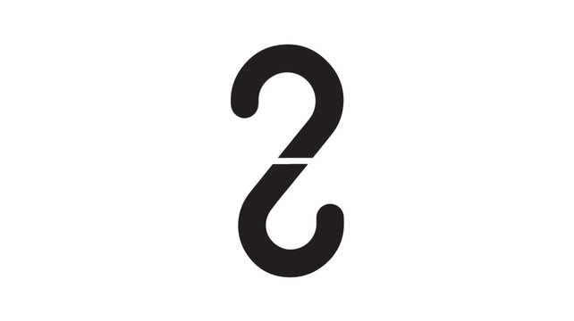Large Black Question Mark Symbol On White Background For Confusion And Inquiry Concept