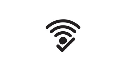 Wifi Signal Icon Vector Illustration For Network Connection And Internet Access Concept