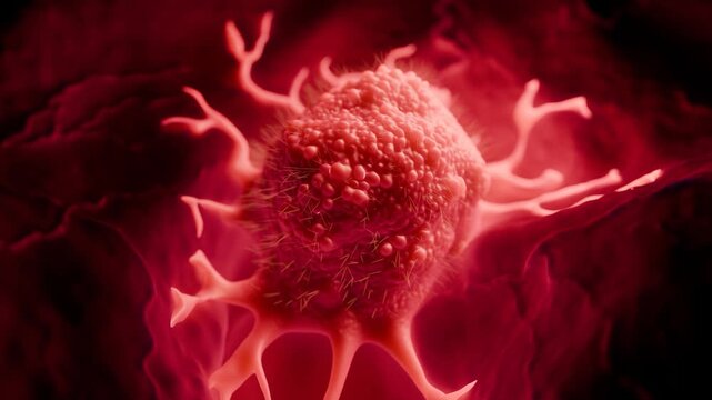 Malignant Metastatic Tumor Mass with Angiogenesis - 3D Medical Animation