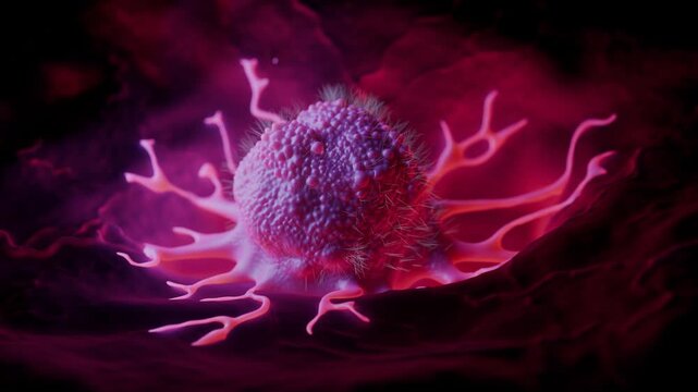 Malignant Metastatic Tumor Mass with Angiogenesis - 3D Medical Animation