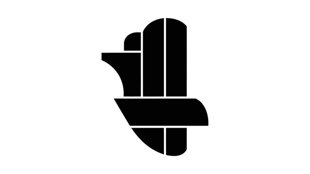 vector illustration of a hand holding a pointer