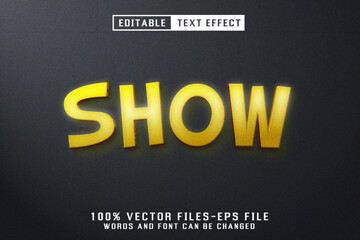 Show 3d Text - Editable Text Effect