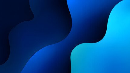 unanimity. Flowing wave patterns in deep blue with elegant curves and smooth gradients, minimalist aquatic scene. travel magazines, destination branding, designed for travel destination branding.