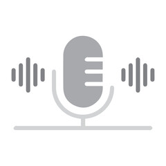 Obraz premium Microphone Audio Icon