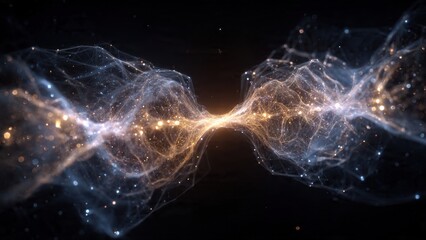Abstract Network Connection Visual
