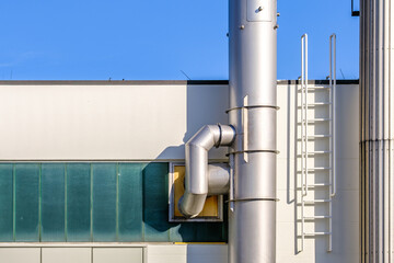 modern industry chimney in austria