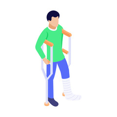 Fototapeta premium An icon depicting an operation theatre in isometric style