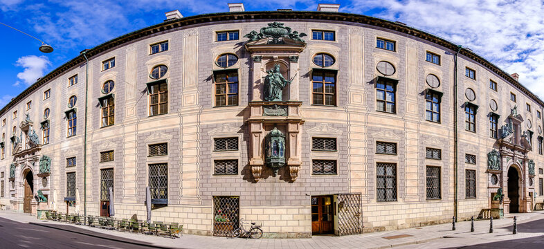 famous munich residenz at the max joseph platz square