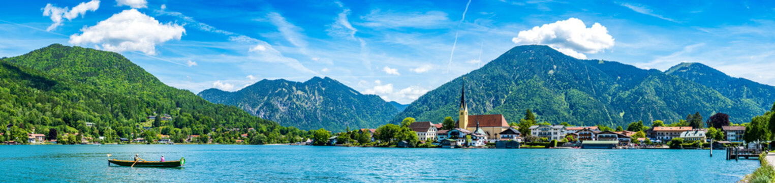 old town of Rottach-Egern at the Tegernsee lake