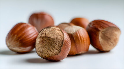 Hazelnuts creating a healthy and natural snack concept
