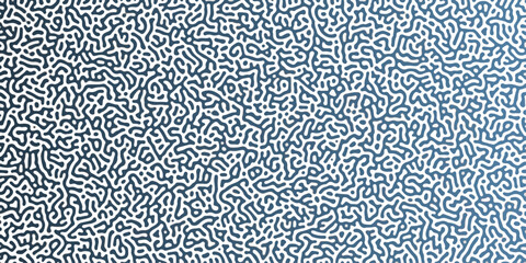 Fototapeta premium Abstract Reaction-diffusion Turing pattern natural texture purple gradient color scheme. Linear design with biological algorithm psychedelic background. Reaction-diffusion or truing concept.