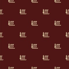 Fototapeta premium Heat seamless pattern isolated on color background