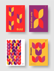 Modern Abstract Geometric Background Template for Posters, Flyers, Brochures, and Business Presentations  © Chandan