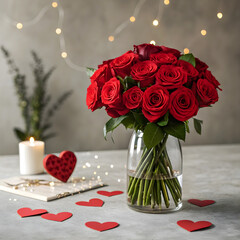 Happy Valentine&rsquo;s Day Romantic Design for Couples