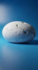 Stone sphere cracked art.