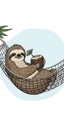 Sloth in Hammock Drink.