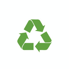 Fototapeta premium Green recycling symbol