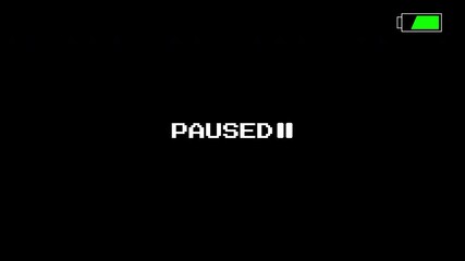 Pausing vhs screen with battery icon symbol perfect for retro technology concepts, energy saving tips, digital detox awareness campaigns. - Powered by Adobe